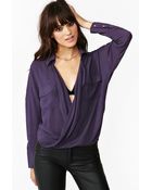 Nasty Gal Twisted Up Blouse - Lyst