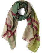 ModCloth Sheer Plaidness Scarf - Lyst