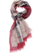 Burberry Haymarket Check Scarf - Lyst