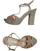 Pura Lopez Platform Sandals - Lyst