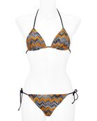Missoni Mare Mandarinblackmulti String Bikini - Lyst