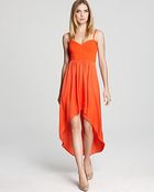 BCBGMAXAZRIA Dress Midi High Low Bustier - Lyst