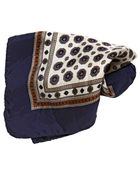 Dolce & Gabbana Printed Silk Satin Pocket Square - Lyst