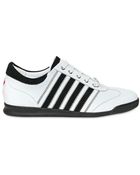 DSquared2 Suede Leather Stripe Sneakers - Lyst