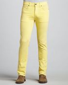 Joe's Jeans Brixton Slim Prime Yellow Jeans - Lyst