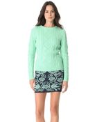 Torn By Ronny Kobo Kati Cable Knit Sweater - Lyst