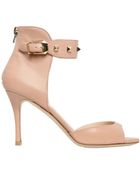 Valentino 85mm Rock Stud Calfskin Sandals - Lyst