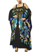 Etro Printed Viscose Cady Long Kaftan Dress - Lyst