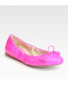 Prada Patent Leather Ballet Flats - Lyst