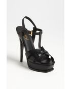 Saint Laurent Tribute Sandal - Lyst