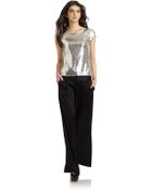 Alice + Olivia Sequined Top - Lyst