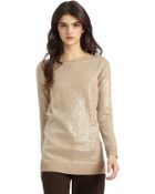 Alice + Olivia Sequined Knit Top - Lyst