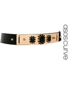 Asos Curve Gem Plate and Spike Waist Belt - Lyst