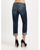 J Brand Aidan Cropped Boyfriend Jeans - Lyst