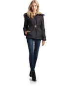 Andrew Marc Flair Fur Collar Puffer Coat - Lyst