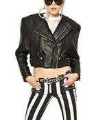 Balmain Nappa Leather Biker Jacket - Lyst
