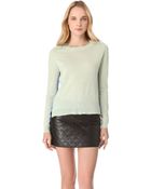 Mason by Michelle Mason Two Tone Cashmere Silk Sweater - Lyst
