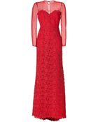 Valentino Lace Silk-cotton Gown - Lyst