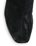 Alice + Olivia Swirl Suede Ankle Boots - Lyst