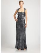 Nicole Miller Sequined Felicity Gown - Lyst