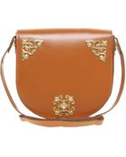 Asos Leather Ornate Saddle Bag - Lyst