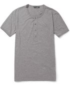 Dolce & Gabbana Cotton Jersey Henley T-Shirt - Lyst