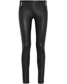 Emilio Pucci Stretch-Leather Legging-Style Pants - Lyst