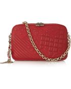 Versace Vanitas Embroidered Leather Shoulder Bag - Lyst
