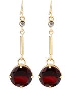 R.j. Graziano Linear Stone Drop Earrings - Lyst
