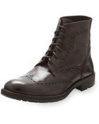 True Religion Detroit Brogue Boot - Lyst
