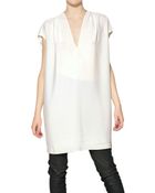 Rick Owens Viscose Cady Tunic Dress - Lyst