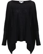Helmut Lang Cotton-Cashmere Square Sweater - Lyst
