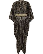 Michael Kors Lamé Kaftan Gown - Lyst