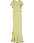 Elie Saab Ruffle Jersey Gown - Lyst