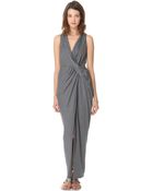 Haute Hippie Draped Jersey Gown - Lyst