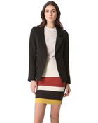 L'Agence Notch Collar Blazer - Lyst