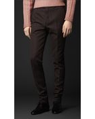 Burberry Prorsum Slim Fit Wool Blend Trousers - Lyst