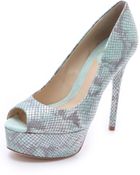 B Brian Atwood Bambola Peep Toe Pumps - Lyst