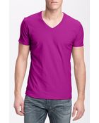 Diesel Tos Extra Trim Fit V-Neck Slub T-Shirt - Lyst