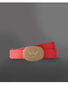 Emporio Armani Calfskin Belt with Logoed Buckle - Lyst