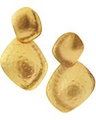 Kenneth Jay Lane Large Hammereddrop Earrings - Lyst