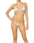 Missoni Reversible Lurex Viscose Knit Bikini - Lyst