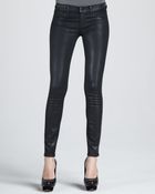 J Brand Coated Denim Leggings - Lyst