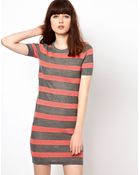 Markus Lupfer Lace Stripe Knitted Dress - Lyst