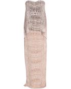 Willow Layered Croc Strapless Dress - Lyst