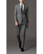 Burberry Slim Fit Virgin Wool Check Suit - Lyst