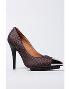 Jeffrey Campbell Snake Cap-Toe Pump - Lyst