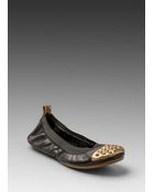 Yosi Samra Cap Toe Studs Flat - Lyst