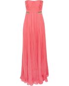 Matthew Williamson Embellished Silk Chiffon Gown - Lyst