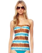 MICHAEL Michael Kors Stripe Bandini Top - Lyst